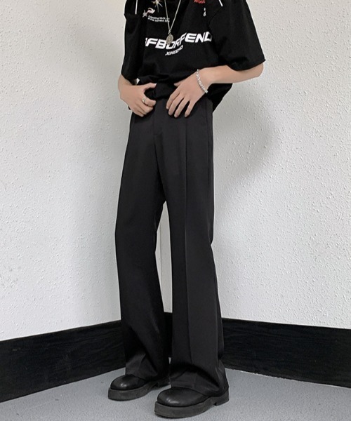 MGV（エムジーヴィー）の「センタープレスセミフレアスラックス（スラックス・メンズ・アイボリー/ブラック/ブラウン・X-LARGE/LARGE/MEDIUM）」の11枚目の写真