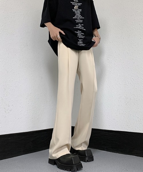 MGV（エムジーヴィー）の「センタープレスセミフレアスラックス（スラックス・メンズ・アイボリー/ブラック/ブラウン・X-LARGE/LARGE/MEDIUM）」の5枚目の写真