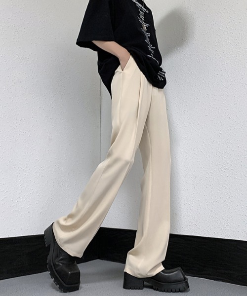 MGV（エムジーヴィー）の「センタープレスセミフレアスラックス（スラックス・メンズ・アイボリー/ブラック/ブラウン・X-LARGE/LARGE/MEDIUM）」の6枚目の写真