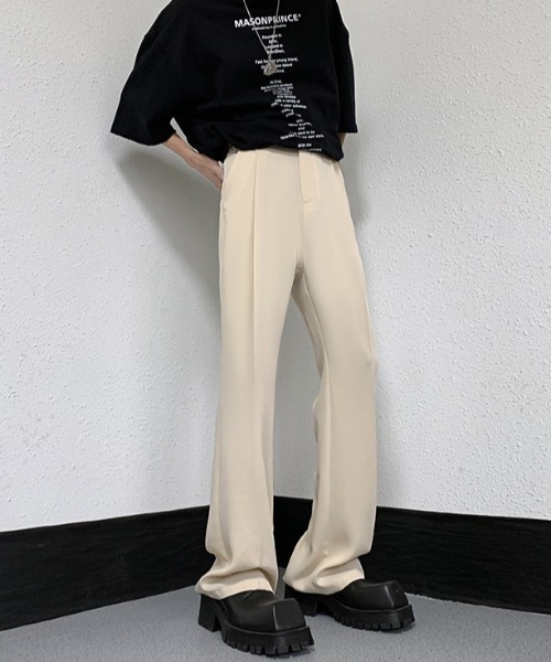 MGV（エムジーヴィー）の「センタープレスセミフレアスラックス（スラックス・メンズ・アイボリー/ブラック/ブラウン・X-LARGE/LARGE/MEDIUM）」の8枚目の写真