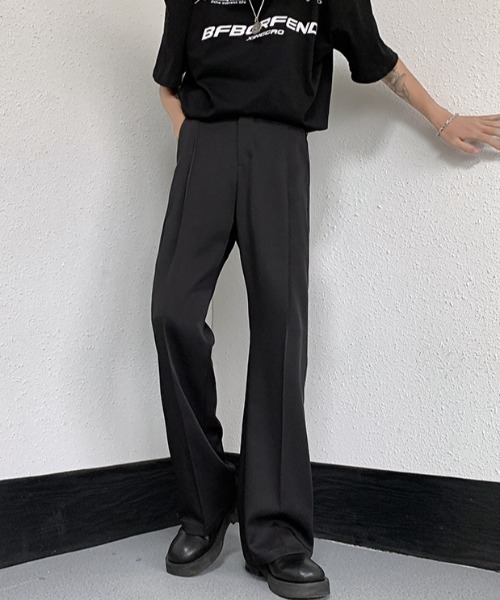 MGV（エムジーヴィー）の「センタープレスセミフレアスラックス（スラックス・メンズ・アイボリー/ブラック/ブラウン・X-LARGE/LARGE/MEDIUM）」の10枚目の写真