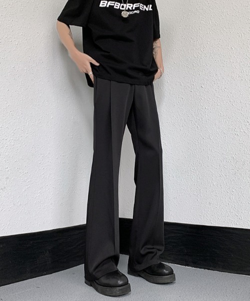 MGV（エムジーヴィー）の「センタープレスセミフレアスラックス（スラックス・メンズ・アイボリー/ブラック/ブラウン・X-LARGE/LARGE/MEDIUM）」の12枚目の写真