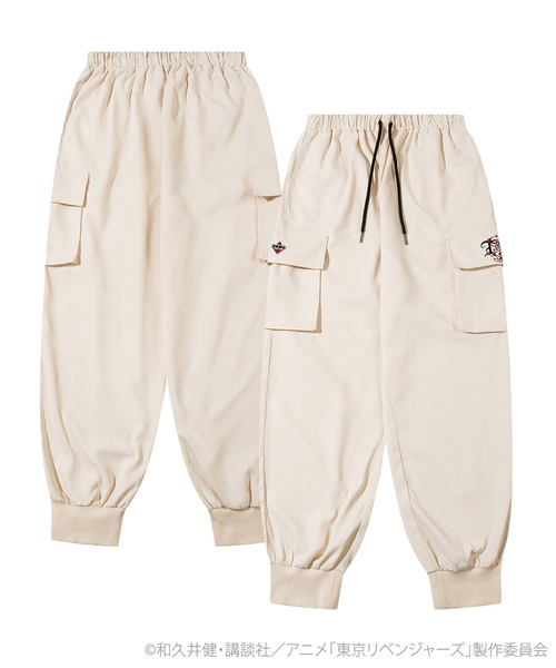 HOOK（フック）の「東京リベンジャーズ×HOOK ビッグポケットカーゴパンツ【東リベ】（カーゴパンツ・レディース・ブラック/カーキ/ライトベージュ・MEDIUM/LARGE/X-LARGE）」の7枚目の写真