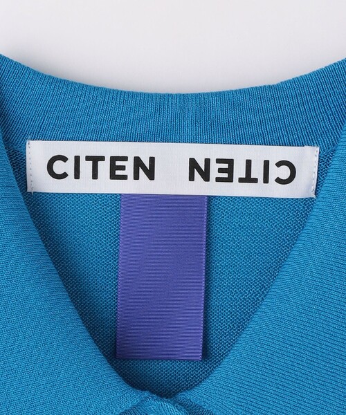 CITEN（シテン）の「＜CITEN＞ノースリーブ ニット シャツ（ニット/セーター・レディース・コバルトブルー/ブラック・FREE）」の20枚目の写真