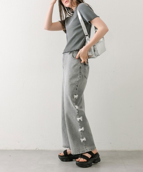 OLIVE des OLIVE（オリーブデオリーブ）の「【S/M/Lサイズ展開】オーガンシャーリングサンダル　1041130120（サンダル・レディース・ブラック/アイボリー・SMALL/MEDIUM/LARGE）」の11枚目の写真