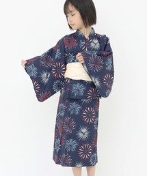 ZI-ON（ジーオン）の「2WAY セパレート かんたん着付け ガールズ 浴衣3点セット（浴衣）」