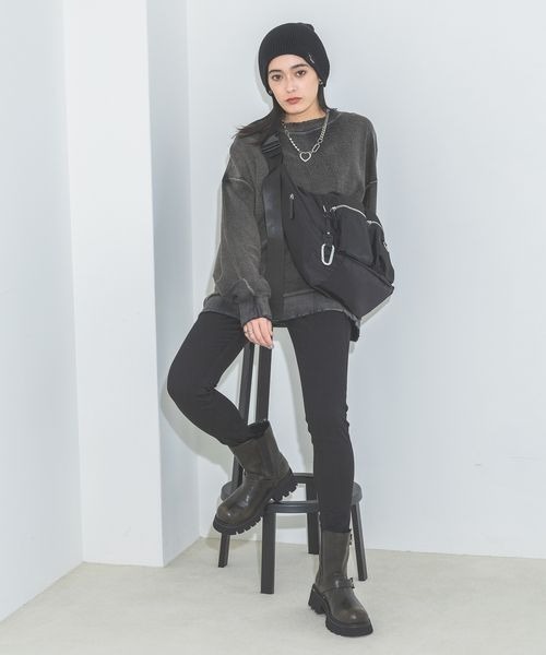 JEANASIS ナイロンWポケットボディバッグ　ショルダー 楽天市場】ナイロンWポケットボディBAG JEANASIS ジーナシス