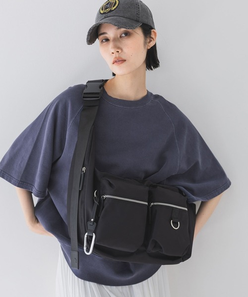 ナイロンWポケットボディBAG/128576（ショルダーバッグ）｜JEANASIS