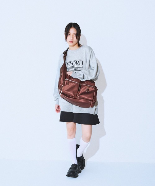 もねもね ナイロンWポケットボディBAG/128576（ショルダーバッグ）｜JEANASIS