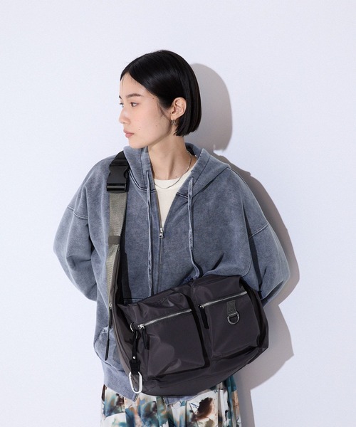 【JEANASIS ジーナシス】ナイロンWポケットボディバッグ JEANASIS｜ナイロンWポケットボディBAG | Rakuten Fashion(楽天