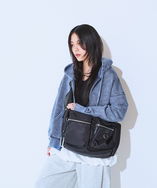 ナイロンWポケットボディBAG/128576（ショルダーバッグ）｜JEANASIS