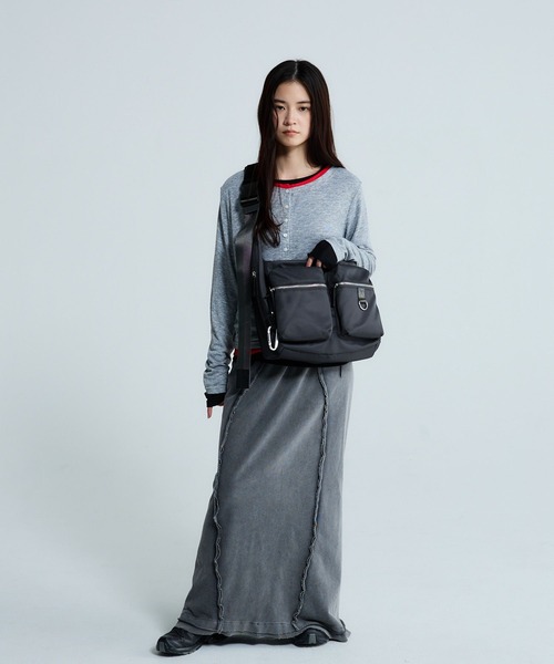 プロフ確認　１７，１８，４７，４９，５１，4K3 ナイロンWポケットボディBAG/128576（ショルダーバッグ）｜JEANASIS