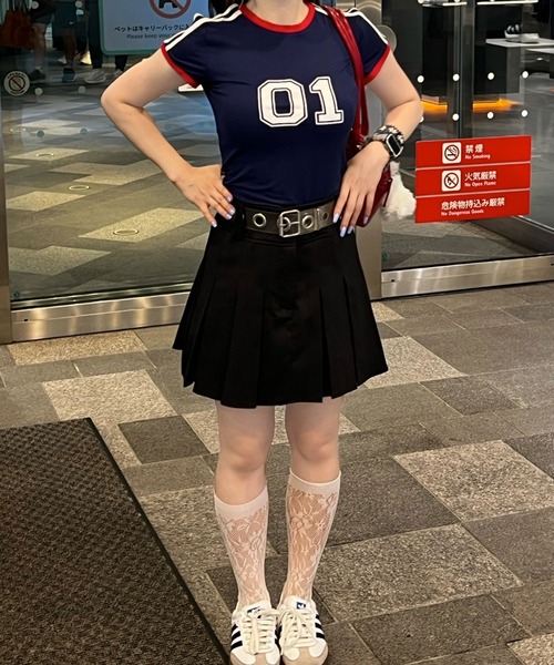 MEMECLE(メメクル)の「【 MEMECLE / メメクル 】ナンバリングラインT(Tシャツ/カットソー・レディース・ブルー/レッド/グリーン/ホワイト/イエロー・S/M/MEDIUM/SMALL)」の14枚目の写真