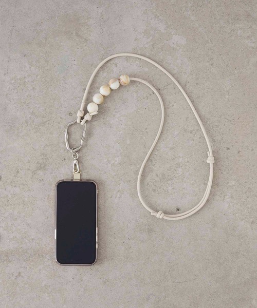 EFOLE（エフォル）の「【軽量/肩掛け】スマホ ショルダー ストラップ（その他小物・レディース・ブラック/オフホワイト/シルバー/ピンクベージュ・FREE）」の9枚目の写真