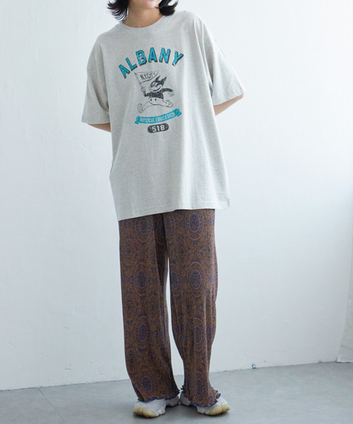 VENCEEXCHANGE(ヴァンスエクスチェンジ)の「キャラプリントTシャツ(Tシャツ/カットソー・レディース・オフホワイト/チャコールグレー/ナチュラル・FREE)」の10枚目の写真