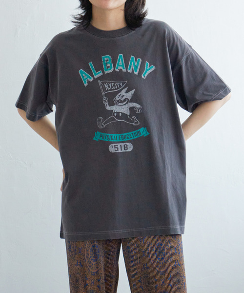 VENCEEXCHANGE(ヴァンスエクスチェンジ)の「キャラプリントTシャツ(Tシャツ/カットソー・レディース・オフホワイト/チャコールグレー/ナチュラル・FREE)」の11枚目の写真