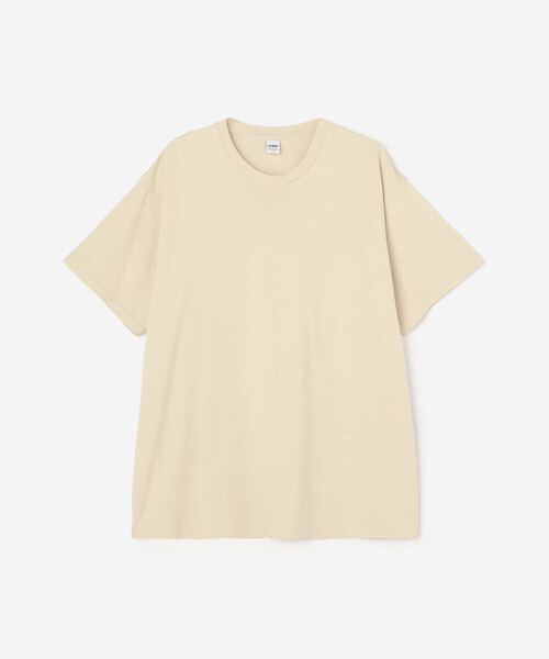 ndx（エヌディーエックス）の「ndx |〈別注〉コットン 後染めクルーネックTシャツ  MEN（Tシャツ/カットソー・メンズ・グレー/オフホワイト/サックスブルー/ブラウン/ベージュ・M/XL/L）」の4枚目の写真