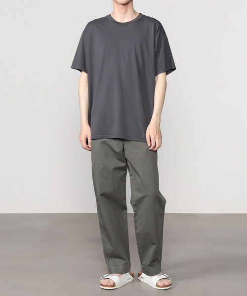 ndx（エヌディーエックス）の「ndx |〈別注〉コットン 後染めクルーネックTシャツ  MEN（Tシャツ/カットソー・メンズ・グレー/オフホワイト/サックスブルー/ブラウン/ベージュ・M/XL/L）」の9枚目の写真