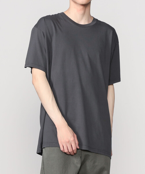 ndx（エヌディーエックス）の「ndx |〈別注〉コットン 後染めクルーネックTシャツ  MEN（Tシャツ/カットソー・メンズ・グレー/オフホワイト/サックスブルー/ブラウン/ベージュ・M/XL/L）」の8枚目の写真