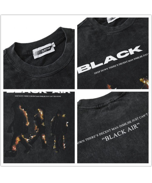 mushwear（マッシュウェア）の「Over Size Washed Distressed T-Shirt（Tシャツ/カットソー・メンズ・レッド/ブラック・MEDIUM/XX-LARGE/X-LARGE/LARGE）」の8枚目の写真