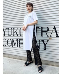 【Narcissus】ロゴジップロングTシャツ