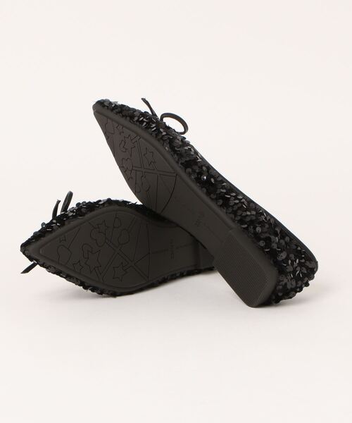 SETUP7（セットアップセブン）の「【SETUP7】ポインテッド リボンラメフラットミュール SCCH565（パンプス・レディース・シルバー/ブラック・23cm/23.5cm/24cm）」の14枚目の写真