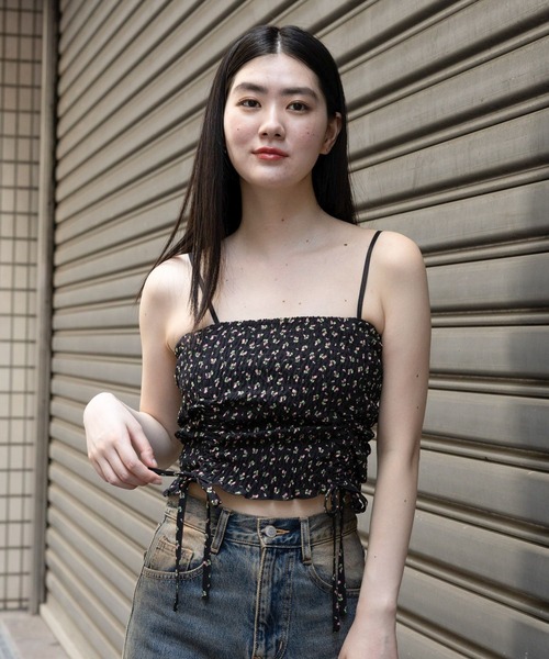 3.3 Field Trip （3.3フィールドトリップ）の「3.3 Field Trip／ハナガラキャミ（キャミソール・レディース・クリーム/ブラック・FREE）」の5枚目の写真