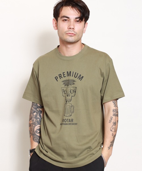 ROTAR(ローター)の「PREMIUM Tee(Tシャツ/カットソー・メンズ・ライトオリーブ/スミクロ/バーガンディー/オフホワイト・MEDIUM/X-LARGE/LARGE/SMALL)」の13枚目の写真