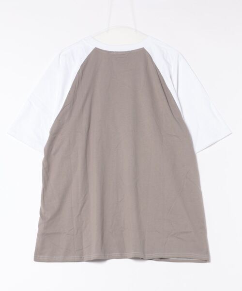 sevens（セブンズ）の「【sevens】ラグランロゴビッグTシャツ（Tシャツ/カットソー・レディース・グレー/ブラウン・FREE）」の14枚目の写真