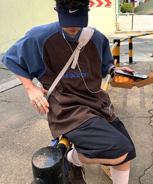 sevens（セブンズ）の「【sevens】ラグランロゴビッグTシャツ（Tシャツ/カットソー・レディース・グレー/ブラウン・FREE）」の2枚目の写真