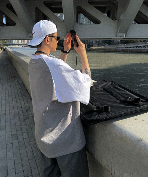 sevens（セブンズ）の「【sevens】ラグランロゴビッグTシャツ（Tシャツ/カットソー・レディース・グレー/ブラウン・FREE）」の5枚目の写真