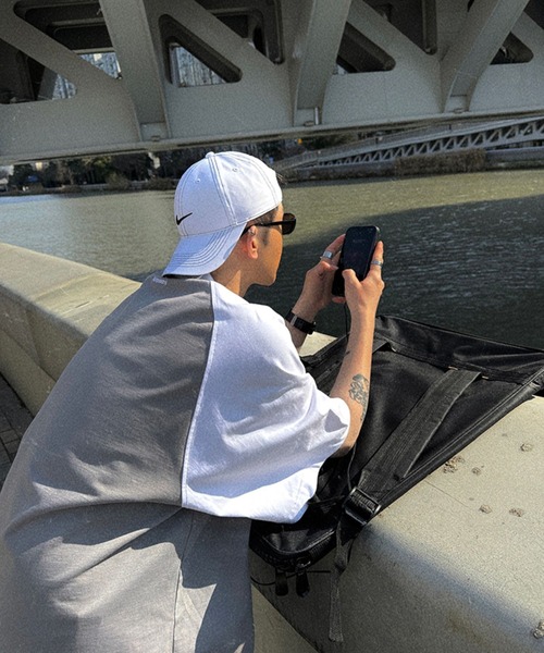 sevens（セブンズ）の「【sevens】ラグランロゴビッグTシャツ（Tシャツ/カットソー・レディース・グレー/ブラウン・FREE）」の7枚目の写真