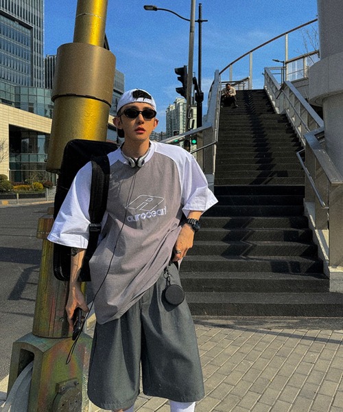 sevens（セブンズ）の「【sevens】ラグランロゴビッグTシャツ（Tシャツ/カットソー・レディース・グレー/ブラウン・FREE）」の10枚目の写真