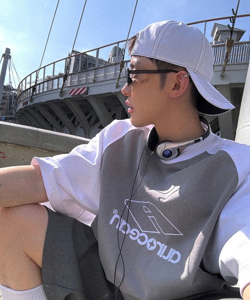 sevens（セブンズ）の「【sevens】ラグランロゴビッグTシャツ（Tシャツ/カットソー・レディース・グレー/ブラウン・FREE）」の11枚目の写真