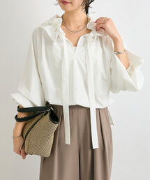 RIVE DROITE | 予約【着映え◎】ギャザーフリルカラーブラウス(シャツ/ブラウス)