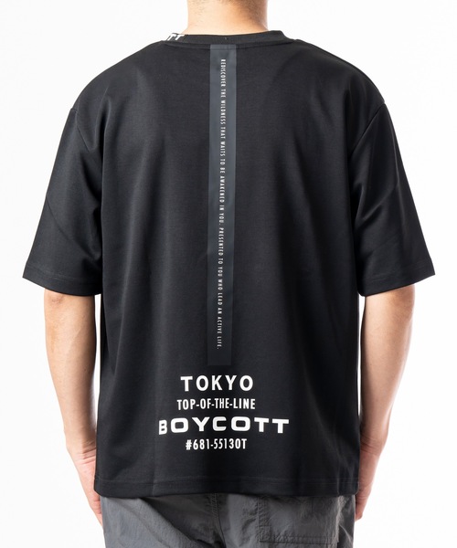 BOYCOTT（ボイコット）の「【BOYCOTT/ボイコット】オーバーサイズボックスシルエットマルチプリント5分袖Tシャツカットソー（Tシャツ/カットソー・メンズ・ホワイト/ベージュ/ブラック・LARGE/X-LARGE/MEDIUM）」の6枚目の写真