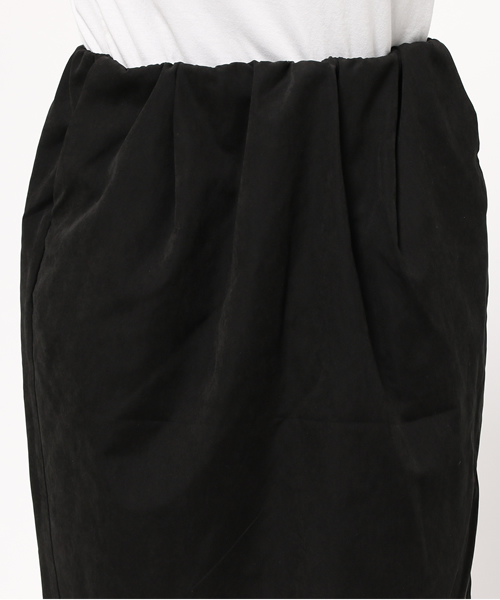 CIAOPANIC（チャオパニック）の「【Ciaopanic】　ピーチ起毛ウエストギャザーSK（スカート・レディース・キャメル/ブラック/ネイビー・FREE）」の7枚目の写真