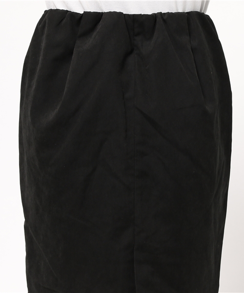 CIAOPANIC（チャオパニック）の「【Ciaopanic】　ピーチ起毛ウエストギャザーSK（スカート・レディース・キャメル/ブラック/ネイビー・FREE）」の8枚目の写真