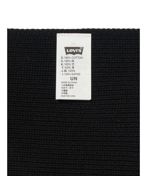Levi's（リーバイス）の「Levi's/リーバイス BACK PATCH マフラー ブラック（マフラー・メンズ・ブラック・OS）」の4枚目の写真
