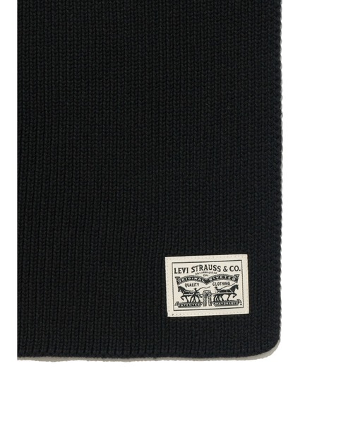 Levi's（リーバイス）の「Levi's/リーバイス BACK PATCH マフラー ブラック（マフラー・メンズ・ブラック・OS）」の3枚目の写真