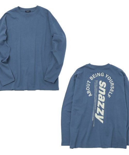 GLAZOS(グラソス)の「【大人向けサイズあり】【プチプラ】バック縦ロゴ長袖Tシャツ(Tシャツ/カットソー・キッズ・ブラック/グレー/オレンジ/ベージュ/インディゴブルー/ホワイト・140cm/150cm/160cm/170cm)」の15枚目の写真