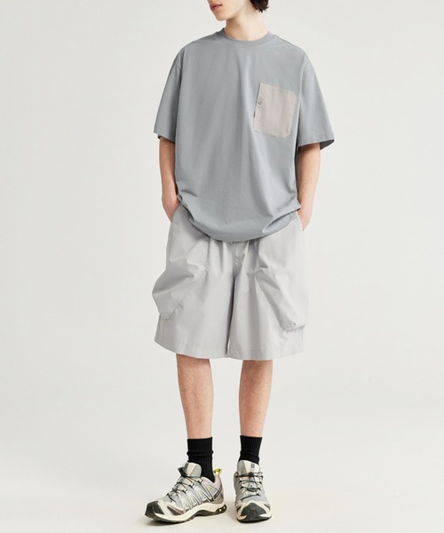 aimoha(アイモハ)の「aimoha outdoor ユニセックス オーバーサイズポケット 半袖 Tシャツ (SS)(Tシャツ/カットソー・レディース・ブラック/グレー/ホワイト・MEDIUM/LARGE/X-LARGE)」の14枚目の写真