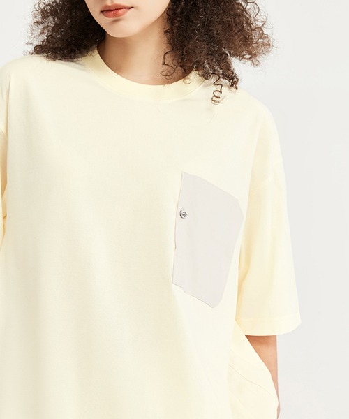 aimoha(アイモハ)の「aimoha outdoor ユニセックス オーバーサイズポケット 半袖 Tシャツ (SS)(Tシャツ/カットソー・レディース・ブラック/グレー/ホワイト・MEDIUM/LARGE/X-LARGE)」の15枚目の写真