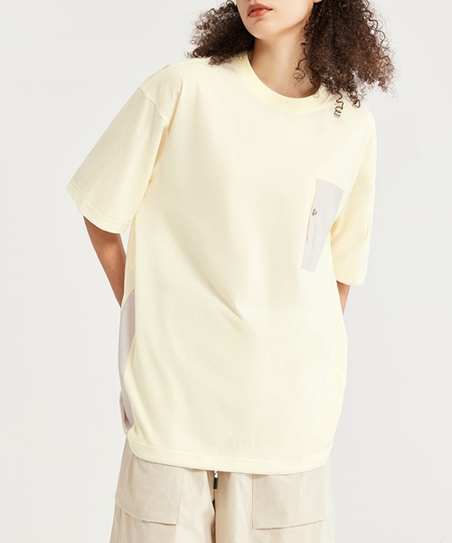 aimoha(アイモハ)の「aimoha outdoor ユニセックス オーバーサイズポケット 半袖 Tシャツ (SS)(Tシャツ/カットソー・レディース・ブラック/グレー/ホワイト・MEDIUM/LARGE/X-LARGE)」の16枚目の写真