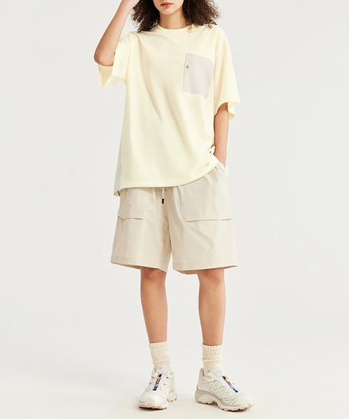 aimoha(アイモハ)の「aimoha outdoor ユニセックス オーバーサイズポケット 半袖 Tシャツ (SS)(Tシャツ/カットソー・レディース・ブラック/グレー/ホワイト・MEDIUM/LARGE/X-LARGE)」の18枚目の写真