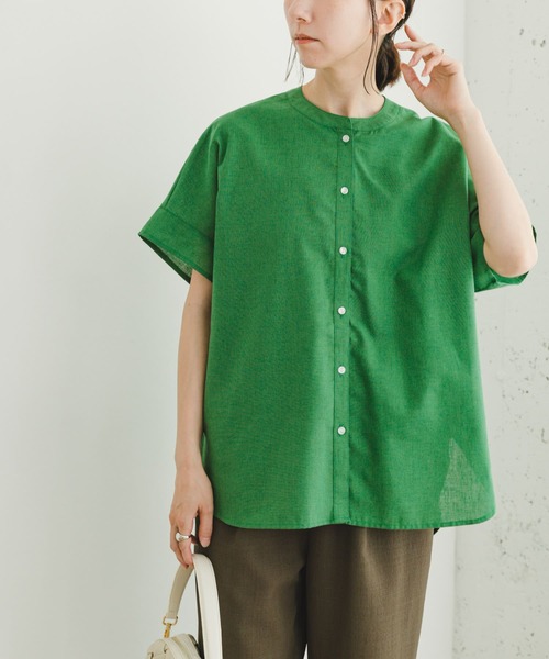 【アイテムズ アーバンリサーチ（レディース）】ハイパフォーマンスリネンフレンチシャツ ITEMS URBANRESEARCH（アイテムズ アーバンリサーチ）の