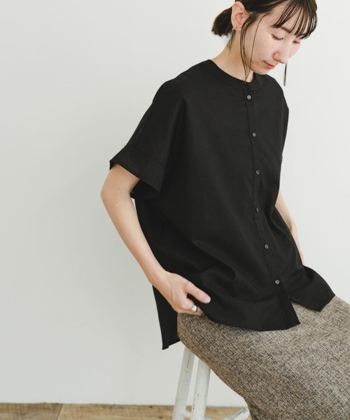 【アイテムズ アーバンリサーチ（レディース）】ハイパフォーマンスリネンフレンチシャツ ITEMS URBANRESEARCH（アイテムズ アーバンリサーチ）の
