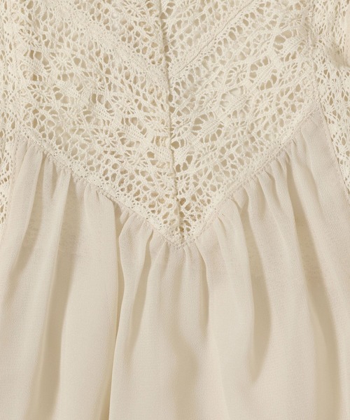 mysty woman(ミスティウーマン)の「レースキリカエクラシックブラウス 140926(シャツ/ブラウス・レディース・オフホワイト/ブラック/オレンジ・FREE)」の12枚目の写真