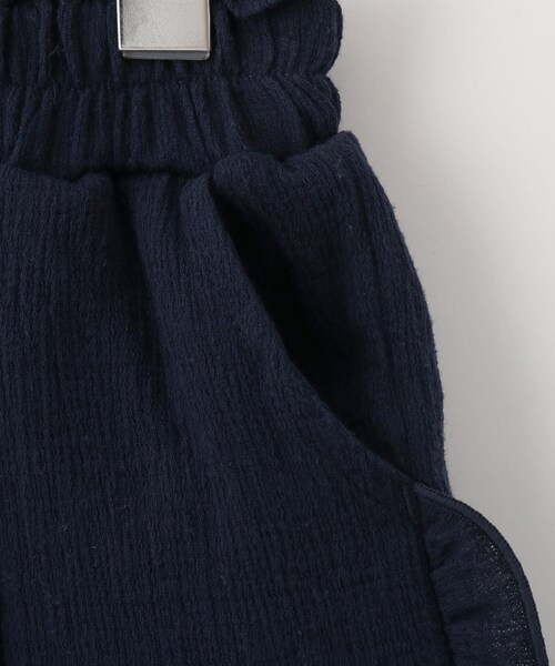SHOO・LA・RUE(シューラルー)の「◆【110-140cm/セットアップ可】楊柳フリルショートパンツ(その他パンツ・キッズ・ネイビー/パープル・11/13/12/14)」の6枚目の写真