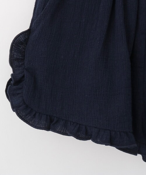 SHOO・LA・RUE(シューラルー)の「◆【110-140cm/セットアップ可】楊柳フリルショートパンツ(その他パンツ・キッズ・ネイビー/パープル・11/13/12/14)」の7枚目の写真